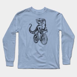 SEEMBO Iguana Cycling Bicycle Bicycling Cyclist Biking Bike Long Sleeve T-Shirt